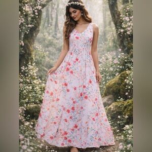 Jack by BB Dakota Pink Floral Maxi Dress
